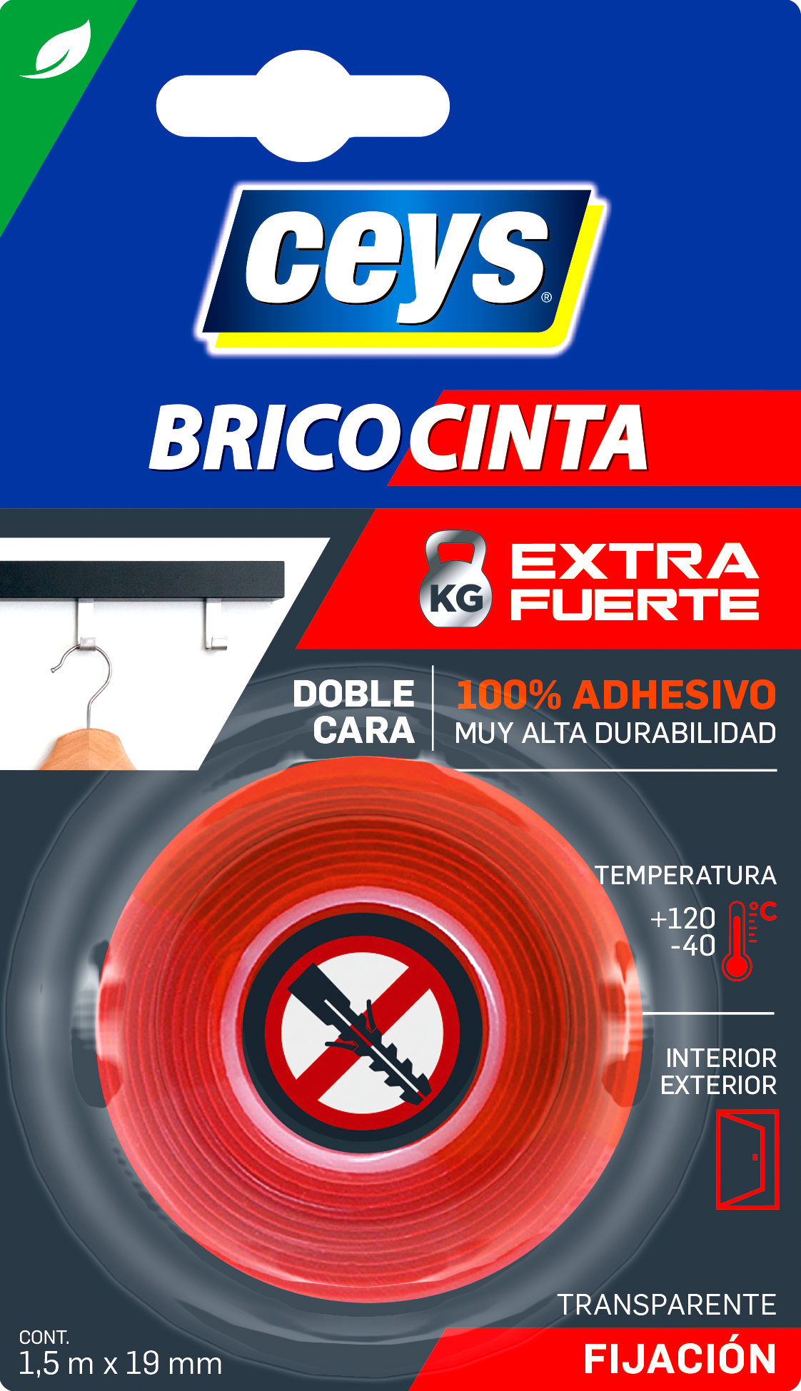 Cinta Adhesiva Doble Cara Bricocinta