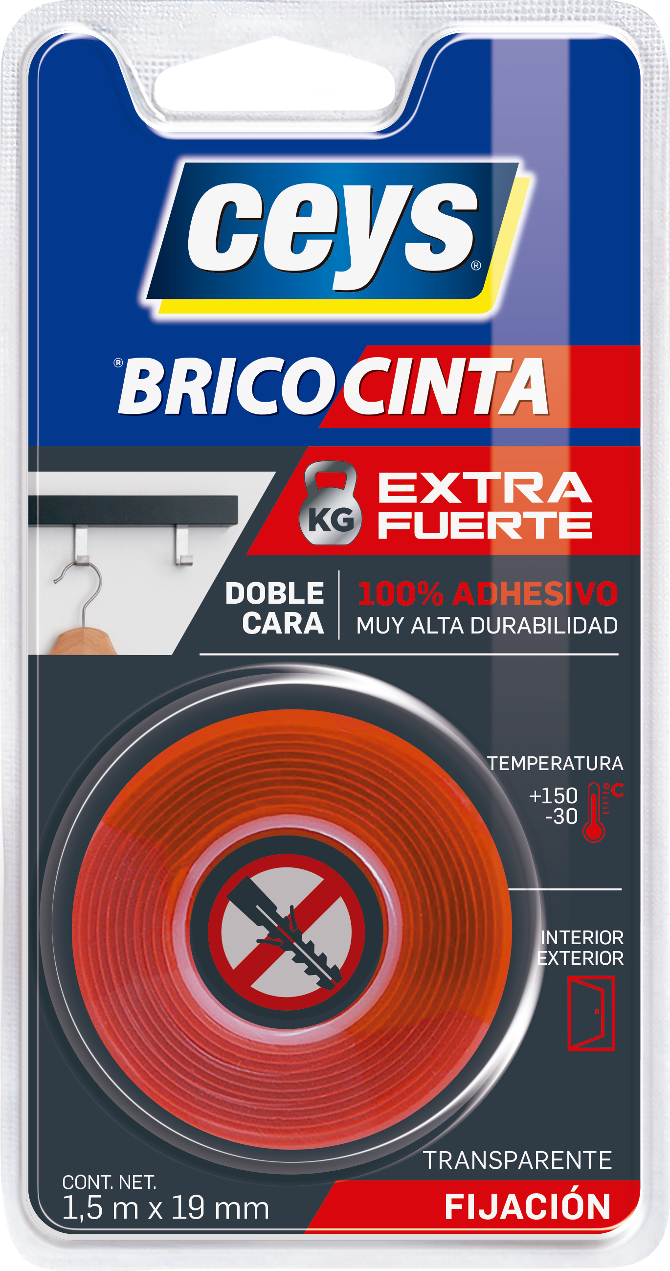 Cinta Adhesiva Doble Cara Bricocinta