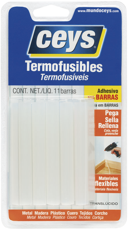 Barras de Pegamento Termofusible Translúcido