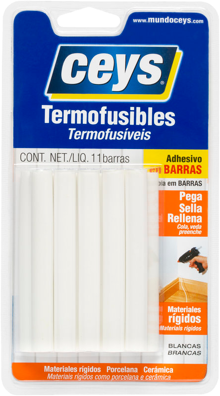 Barras de Pegamento Termofusible Blanco