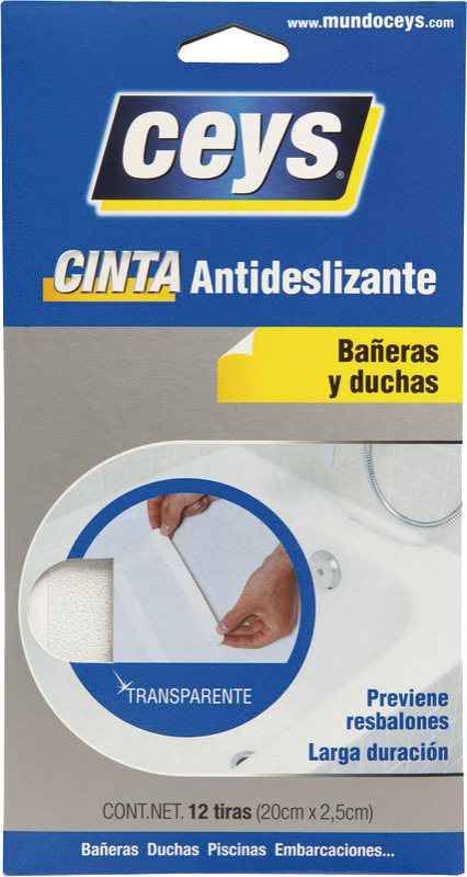 Tiras de cinta antideslizante