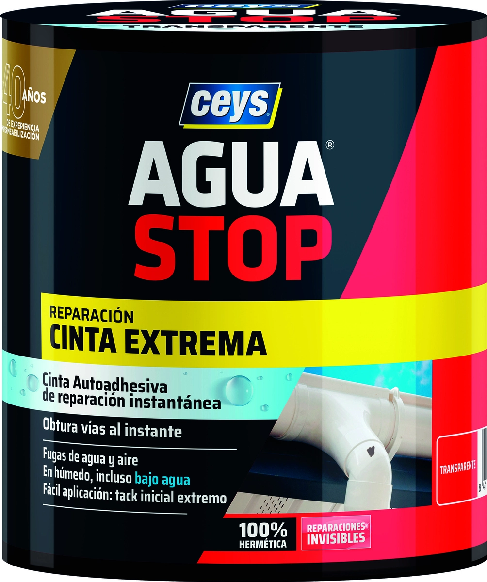Cinta Butilo Adhes Reparacion Contra Agua 100mm X 5m Color Plateado