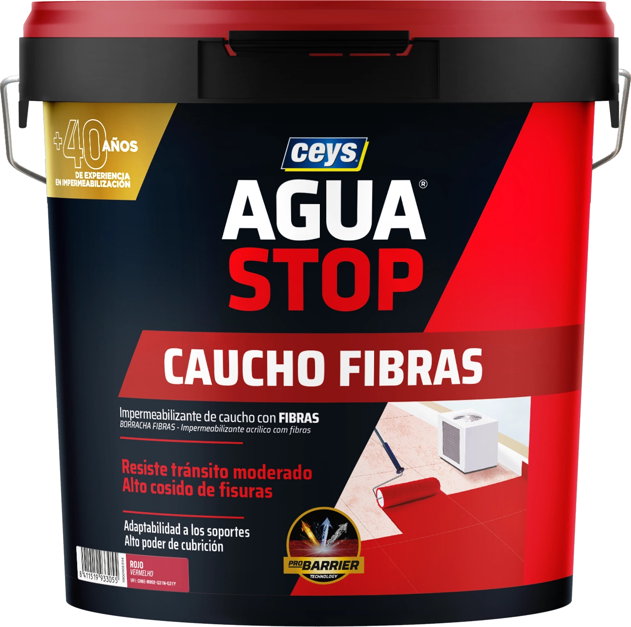 Humedad en Fachadas: Agua Stop Caucho Fibras