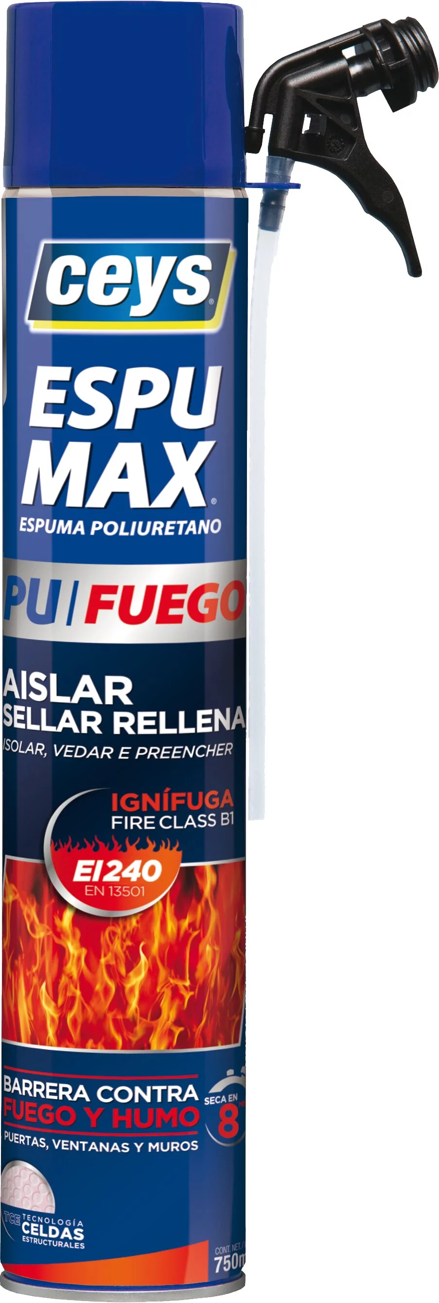▷ Comprar Espuma de poliuretano Ignífuga Quilosa Fire Stop cánula 750