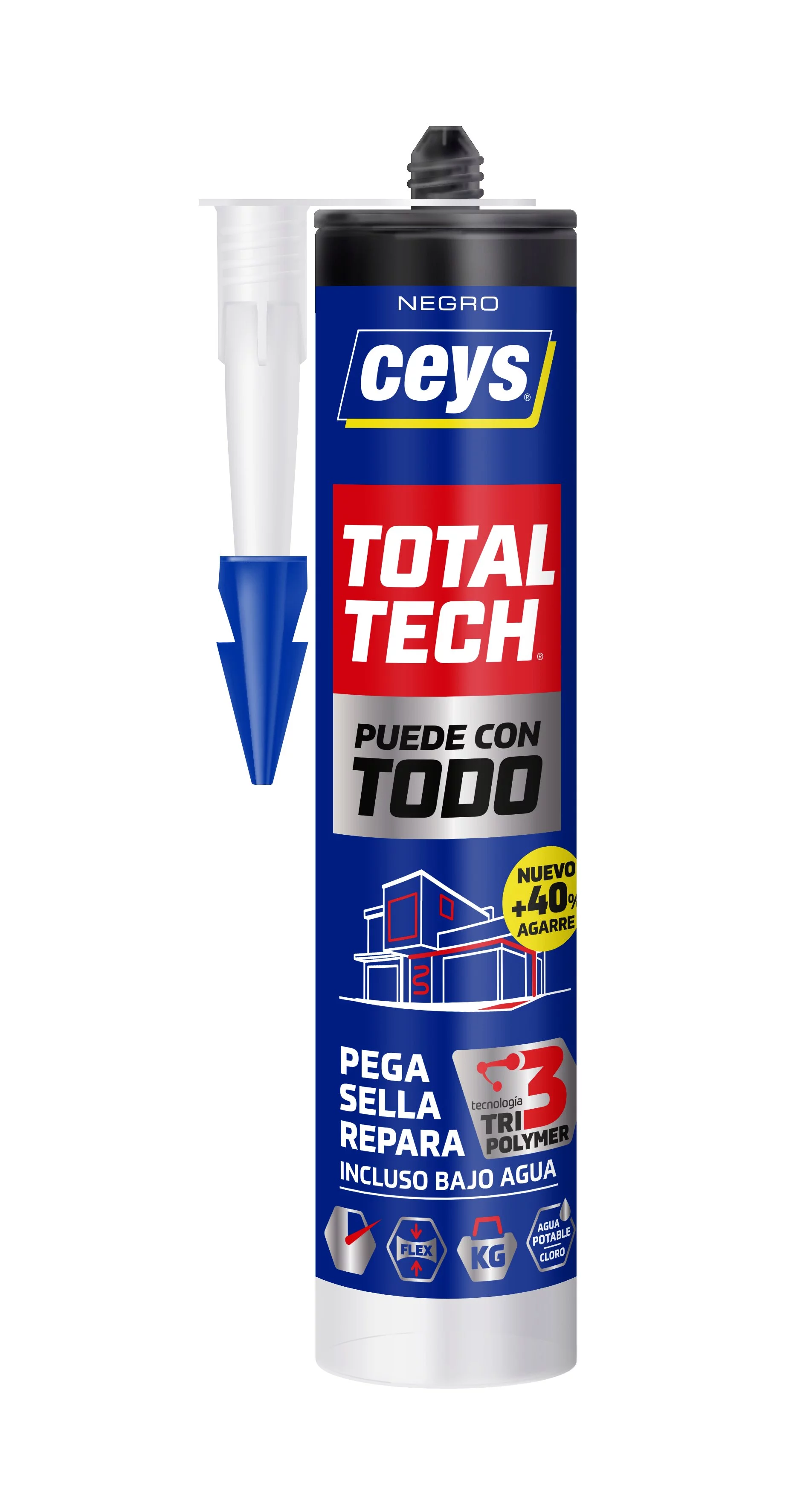 Adhesivo Total Tech Blanco Ceys - Outlet Piscinas