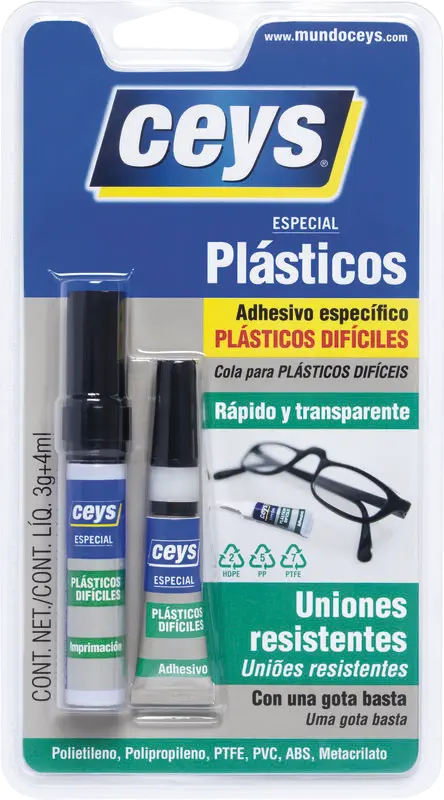 Pegamento para Plásticos Difíciles - Ceys